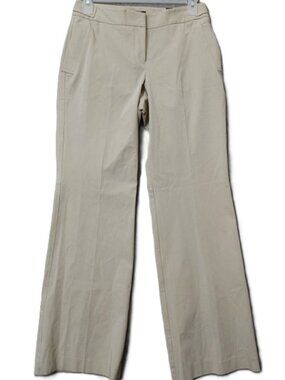 The Limited Y2K Khaki Pants Flare Leg Virtual Stretch Size 6 Tan Mid Rise